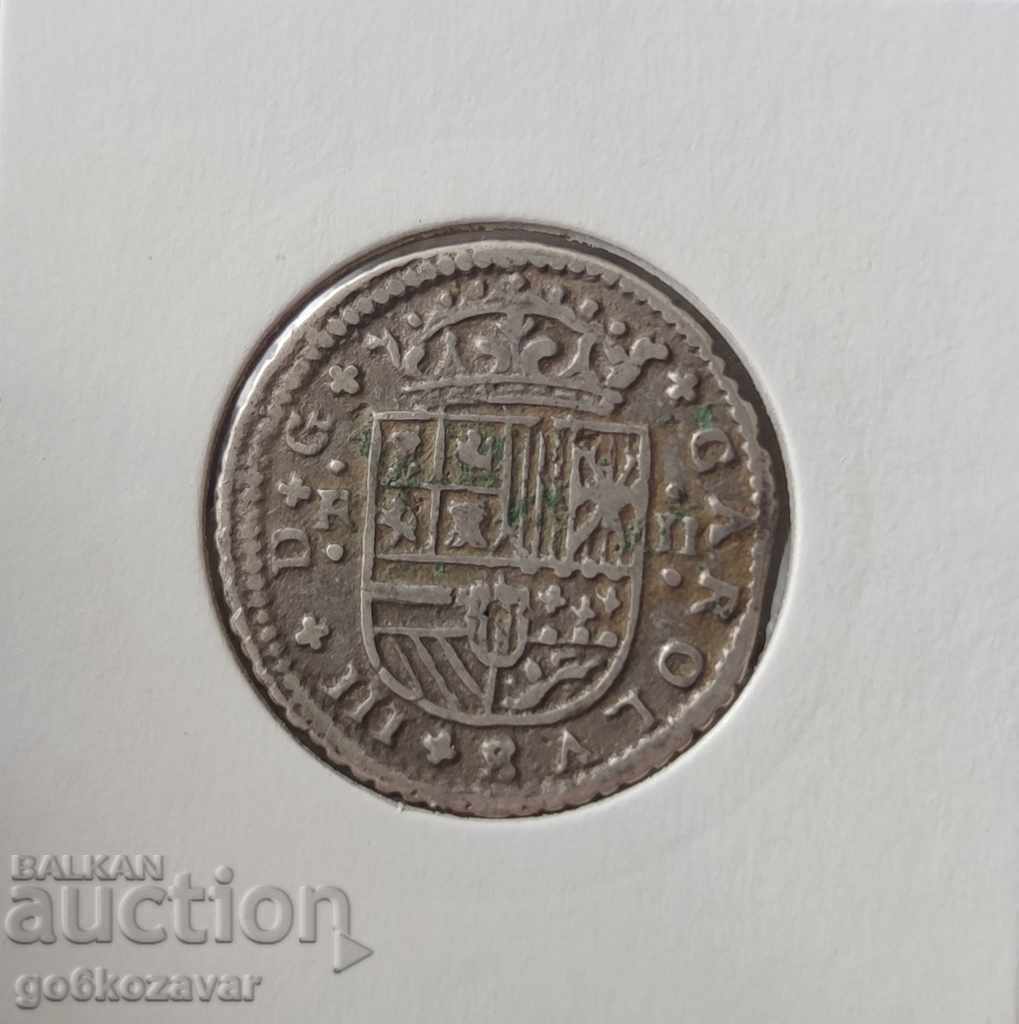 Παράδοση Ισπανία 2, Ρεάλ Μαδρίτης 1708 Ασημένιο! Πρωτότυπο! Πολύ σπάνιο! Παράδοση Ισπανία 2, Ρεάλ Μαδρίτης 1708 Ασημένιο! Πρωτότυπο! Πολύ σπάνιο!