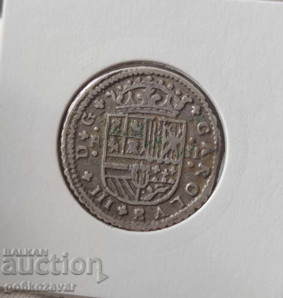 Spain 2, Real Madrid 1708 Silver! Original! Very Rare! - 6 Spain 2, Real Madrid 1708 Silver! Original! Very Rare! - 6