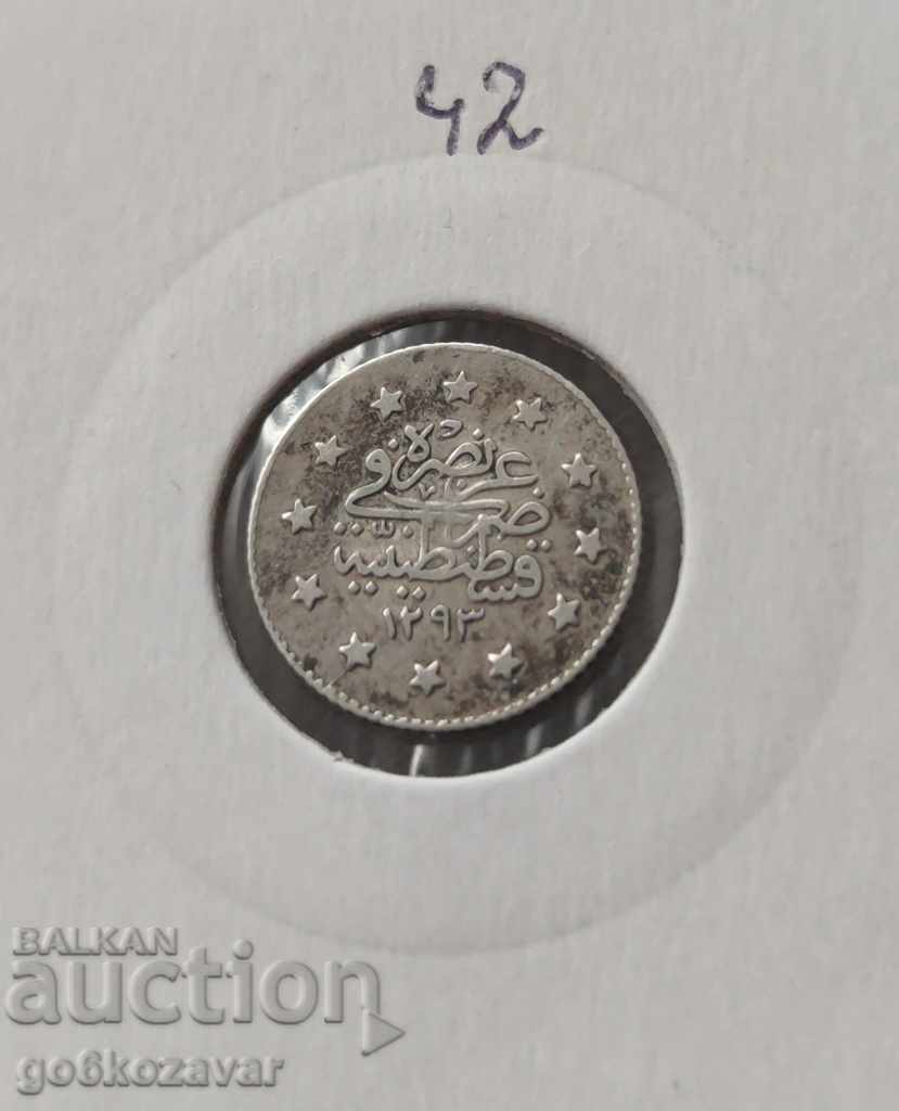 Ottoman Empire 1, Kurush 1293-1876 Silver! Figure 27 with price 16.00 BGN | € 8.18 Ottoman Empire 1, Kurush 1293-1876 Silver! Figure 27 with price 16.00 BGN | € 8.18