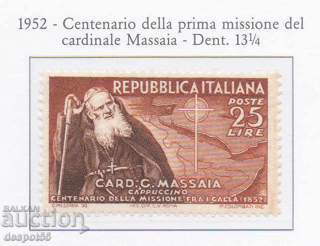 1952. Rep. Ιταλία. Καρδινάλιος Μασάγια