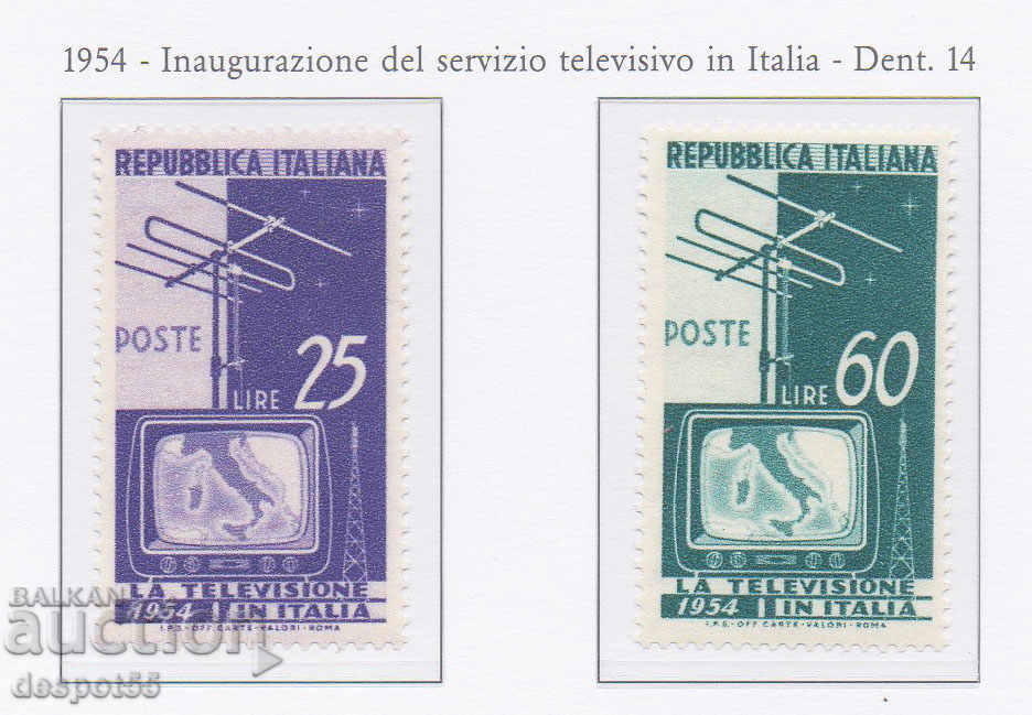 1954. Италия. Навлизане на телевизията.
