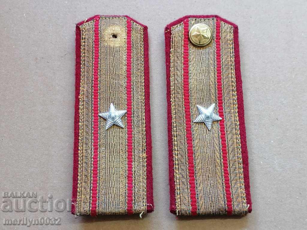 Senior officer epaulettes Major of the Bulgarian National Army uniform, monogram with price 49.00 BGN | € 25.05 Senior officer epaulettes Major of the Bulgarian National Army uniform, monogram with price 49.00 BGN | € 25.05