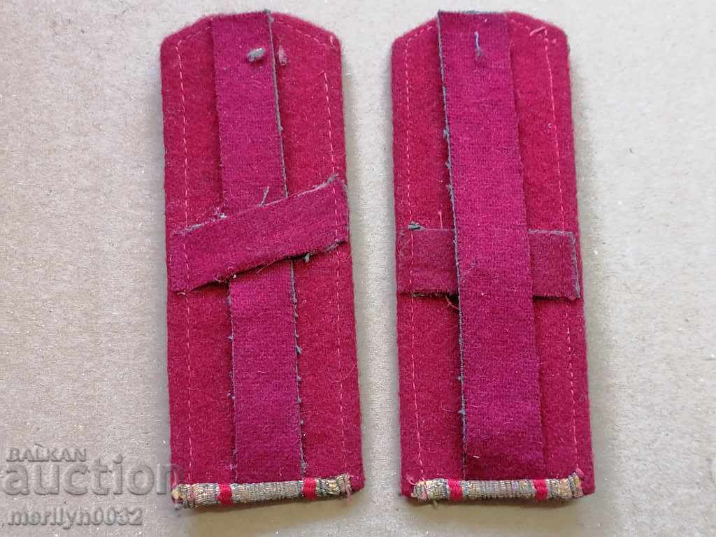 Auction Senior officer epaulettes Major of the Bulgarian National Army uniform, monogram Auction Senior officer epaulettes Major of the Bulgarian National Army uniform, monogram