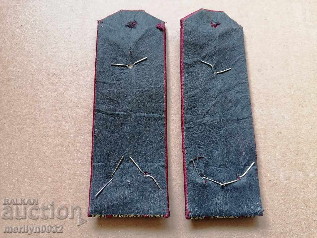 Auction Senior officer epaulettes lieutenant colonel from BA uniform, monogram Auction Senior officer epaulettes lieutenant colonel from BA uniform, monogram