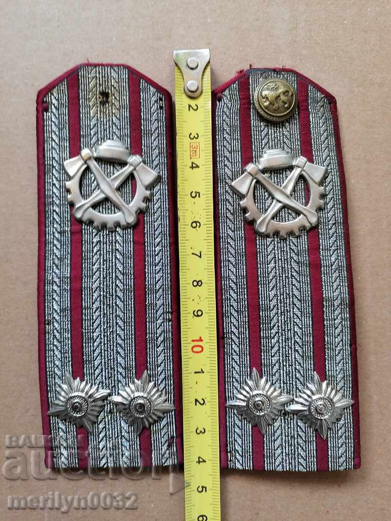 Delivery of Senior officer epaulettes lieutenant colonel from BA uniform, monogram Delivery of Senior officer epaulettes lieutenant colonel from BA uniform, monogram