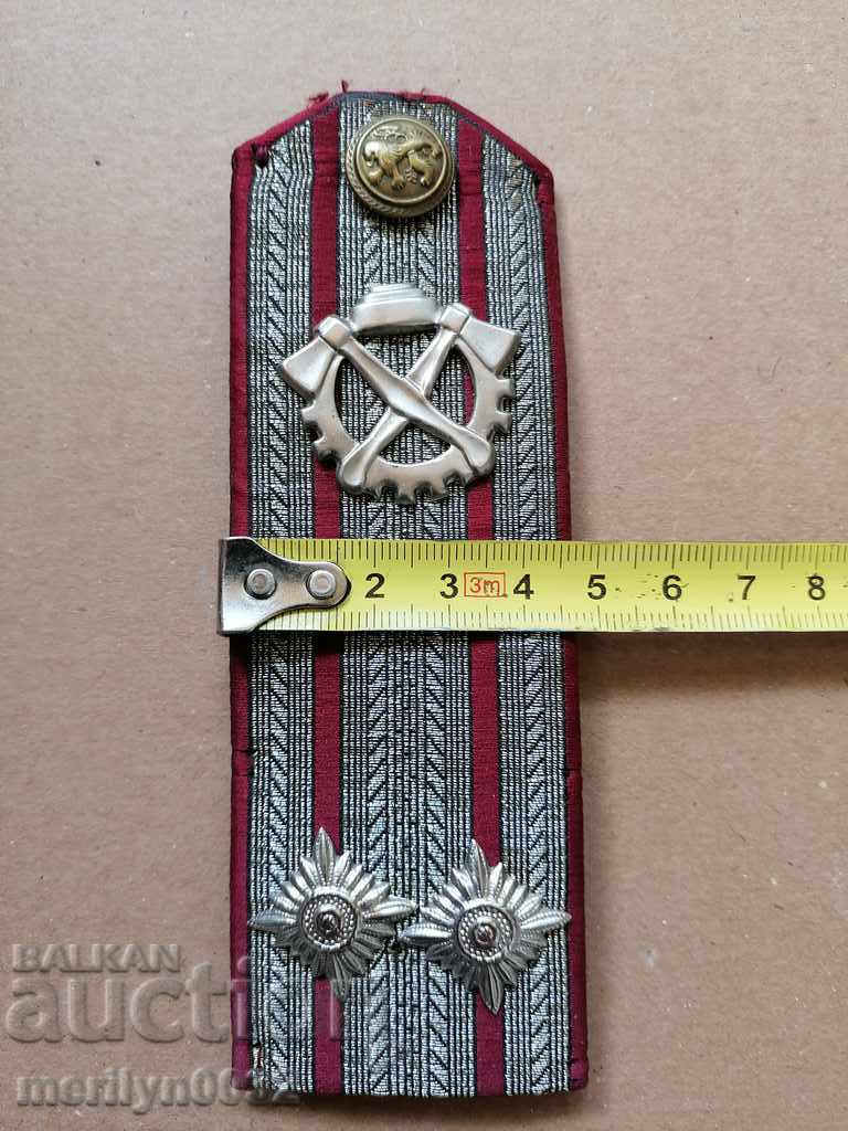 Senior officer epaulettes lieutenant colonel from BA uniform, monogram - 5 Senior officer epaulettes lieutenant colonel from BA uniform, monogram - 5