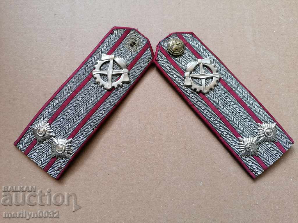 Senior officer epaulettes lieutenant colonel from BA uniform, monogram - 7 Senior officer epaulettes lieutenant colonel from BA uniform, monogram - 7
