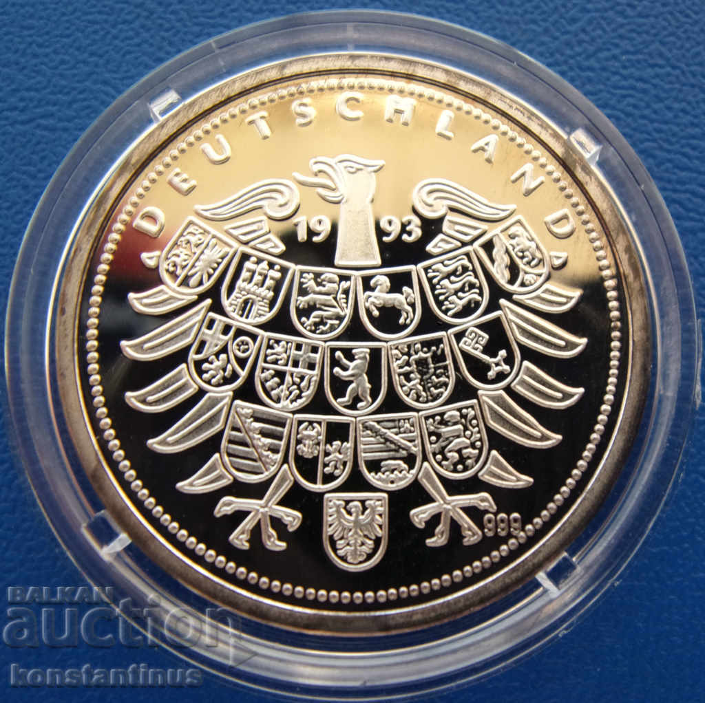 Германия-Медал 26мм.Сребро '999 PROOF UNC  Rare с цена € 17.90 | 35.01 лв.