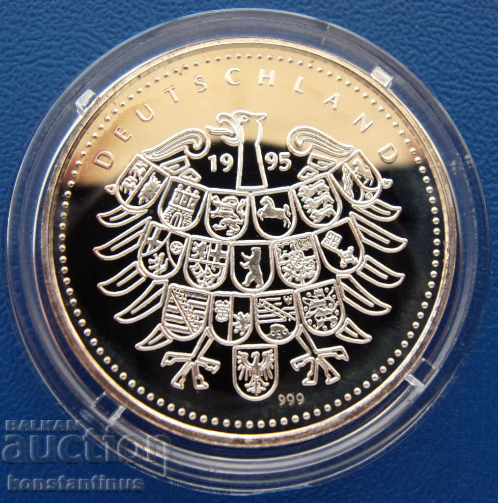 Германия-Медал 26мм.Сребро '999 PROOF UNC  Rare с цена € 17.90 | 35.01 лв.