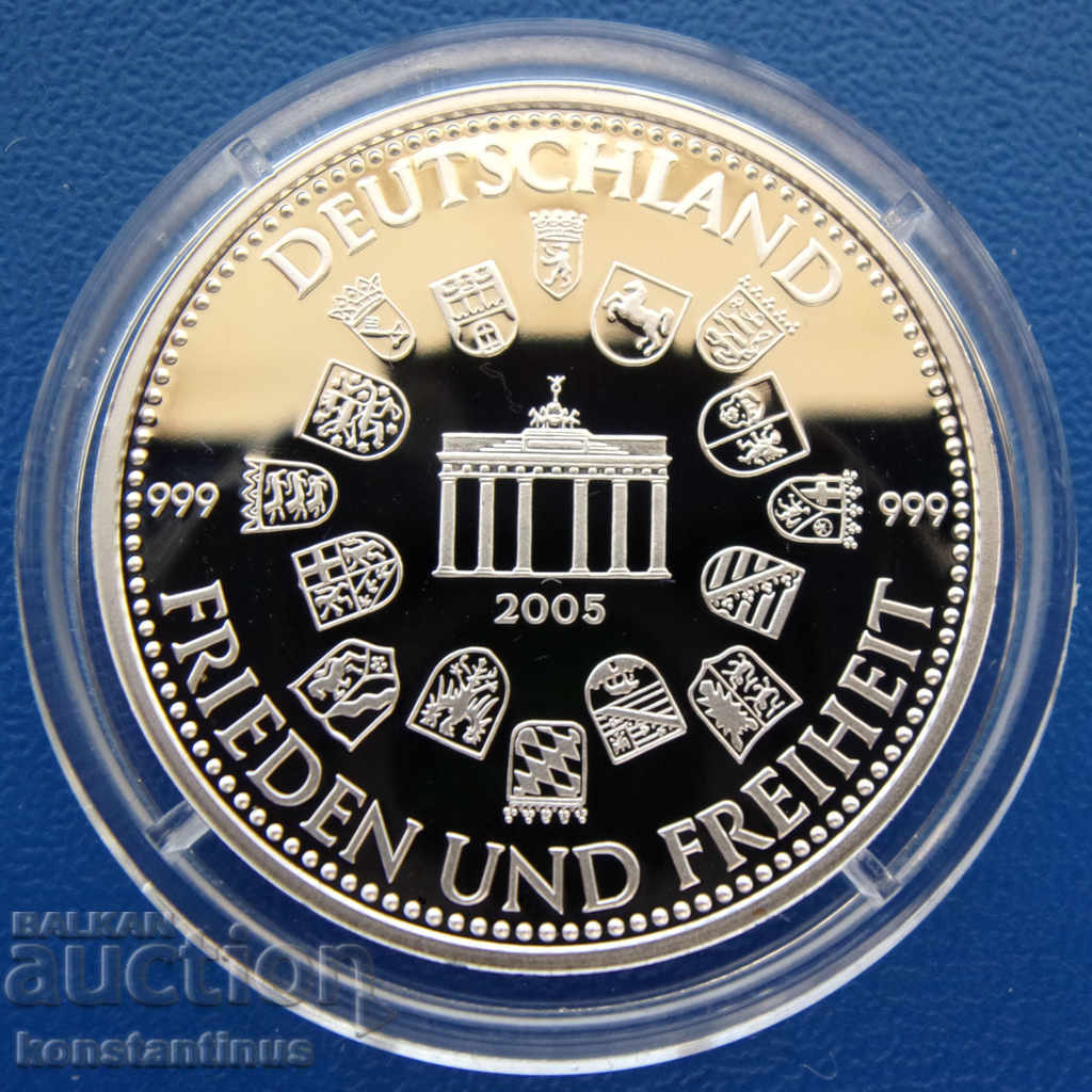 Германия-Медал 26мм.Сребро '999 PROOF UNC  Rare с цена € 17.90 | 35.01 лв.