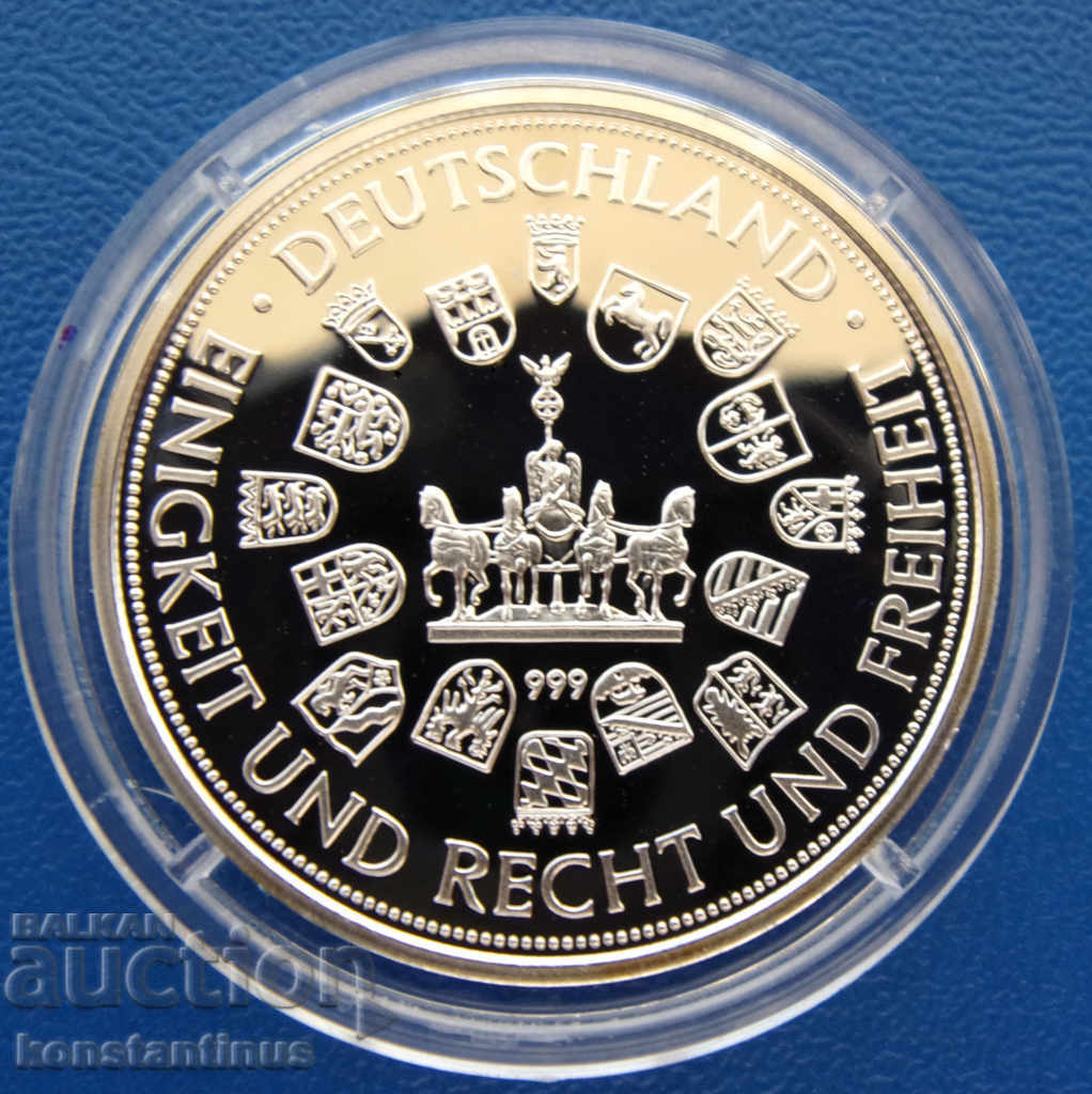 Германия-Медал 26мм.Сребро '999 PROOF UNC  Rare с цена € 17.90 | 35.01 лв.