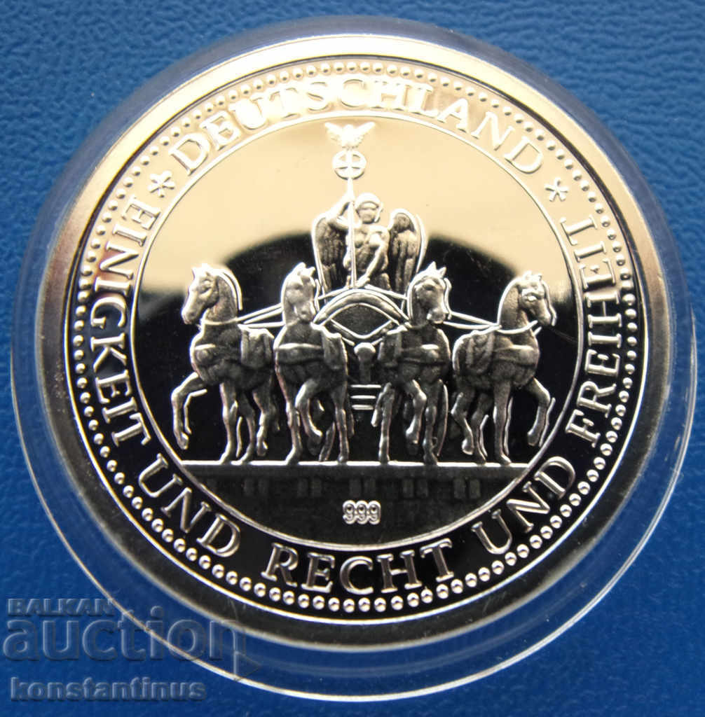 Германия-Медал 26мм.Сребро '999 PROOF UNC  Rare с цена € 17.90 | 35.01 лв.