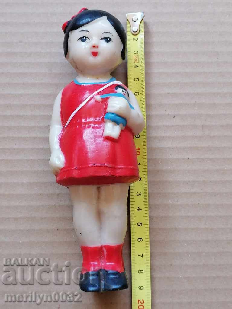 Old plastic doll toy 60s PRC - 6