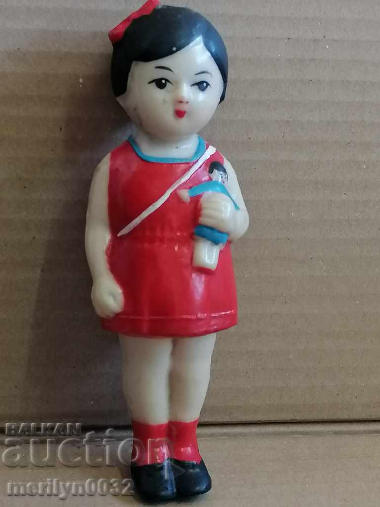 Παλιό πλαστικό παιχνίδι κούκλας 60s PRC