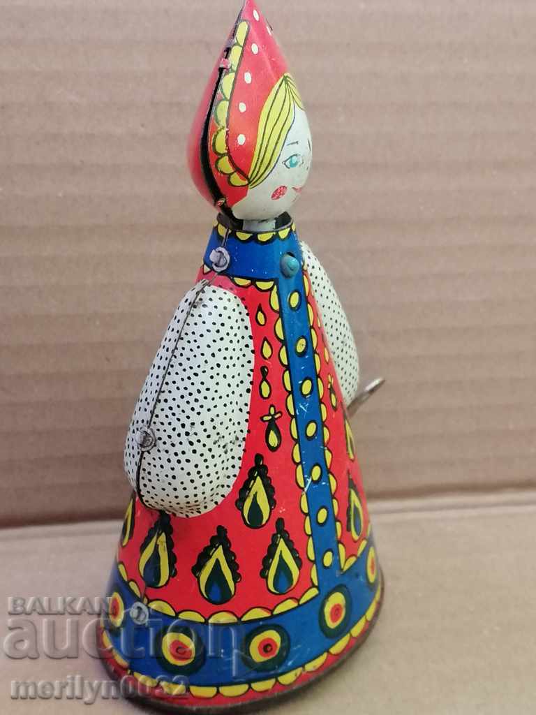 Children's tin toy with a key USSR WORKS - 5 Children's tin toy with a key USSR WORKS - 5