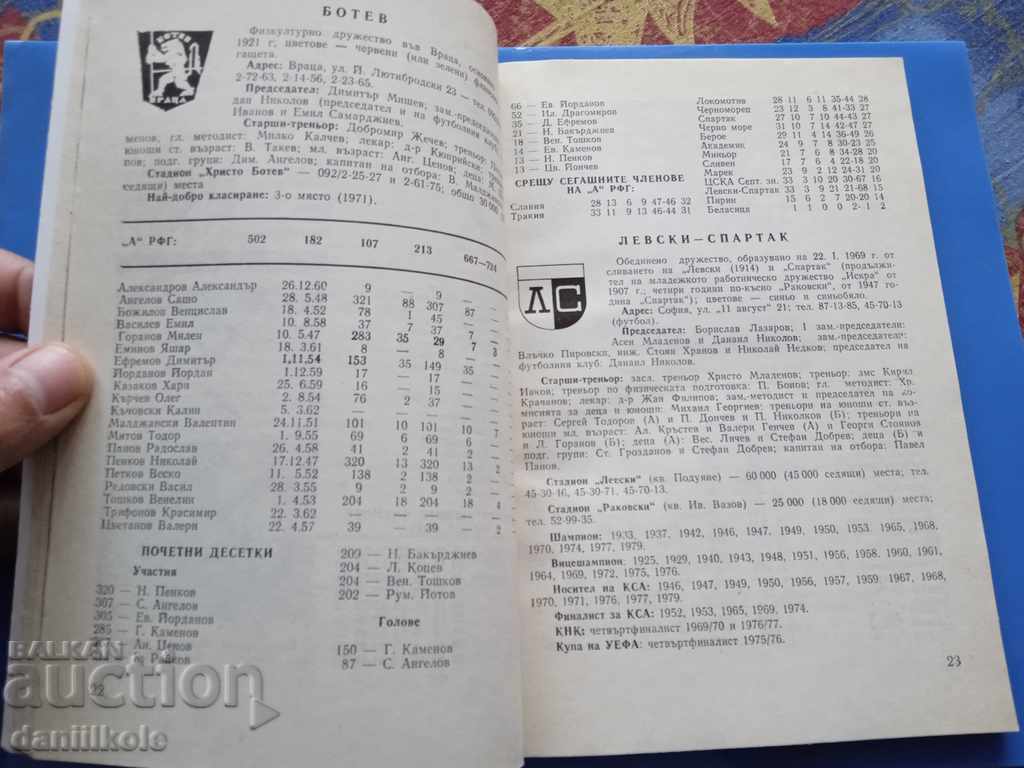 * $ * Y * $ * FOOTBALL PROGRAM BULGARIA 1981 - 144 Page * $ * Y * $ * - 5 * $ * Y * $ * FOOTBALL PROGRAM BULGARIA 1981 - 144 Page * $ * Y * $ * - 5