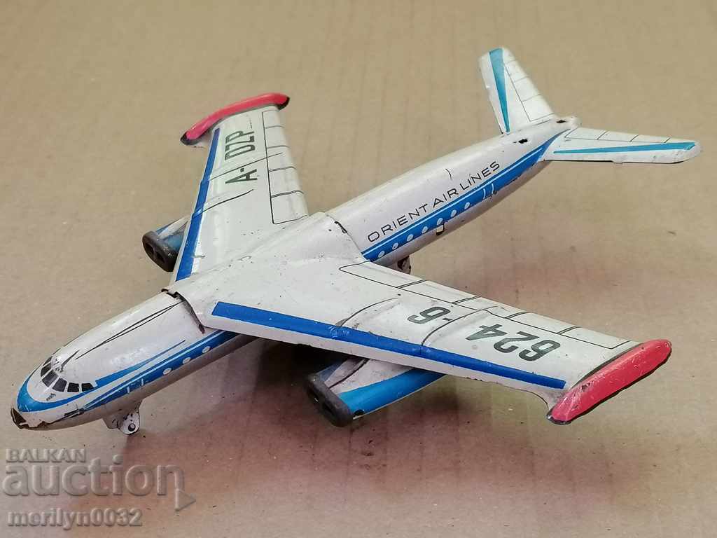 Детска ламаринена играчка самолет СССР