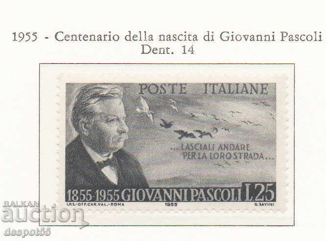 1955. Italy. 100 years since Pascoli's birth.