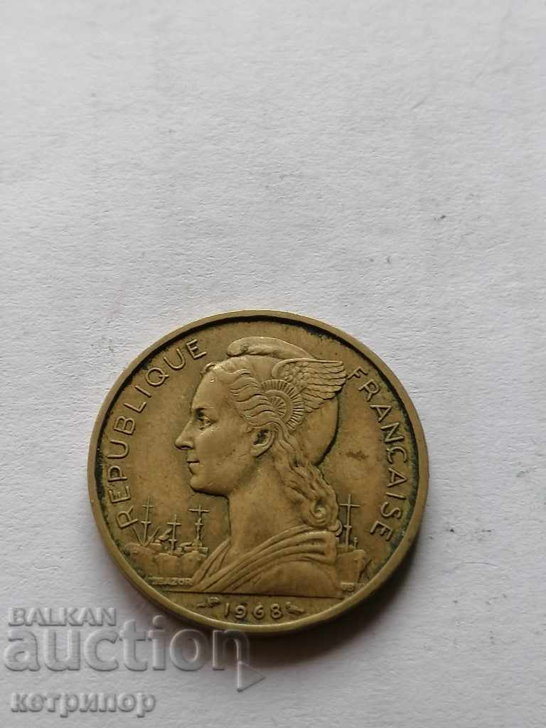 20 francs 1968 Afar and Isa with price 19.00 BGN | € 9.71 20 francs 1968 Afar and Isa with price 19.00 BGN | € 9.71