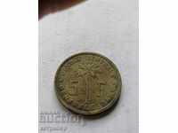 5 франка 1952г Белгийско Конго