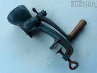 retro cast iron mill grinder for walnuts vintage