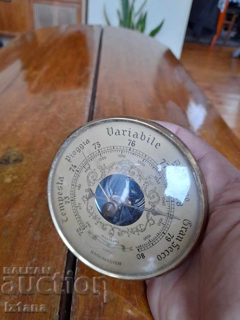 Auction  Old Barometer Baromaster