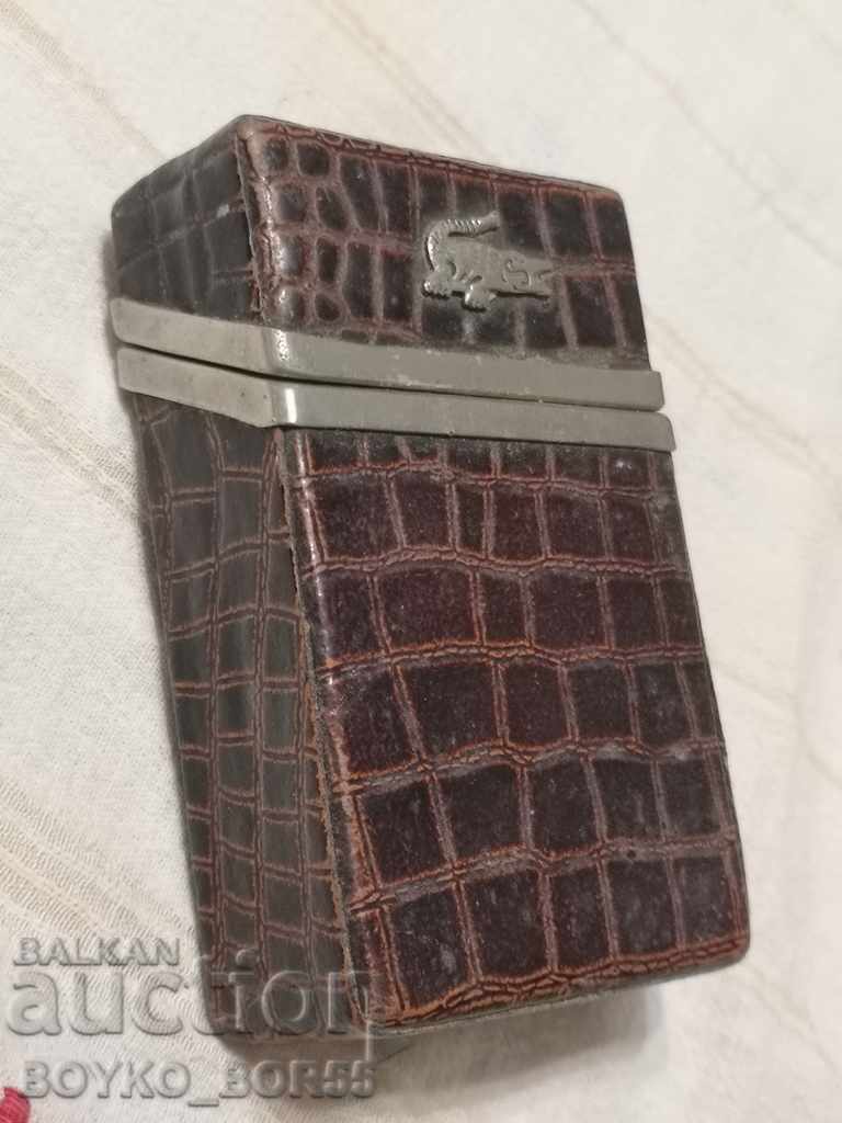 Original Cigarette Box for Cigarettes with Crocodile Skin - 5 Original Cigarette Box for Cigarettes with Crocodile Skin - 5