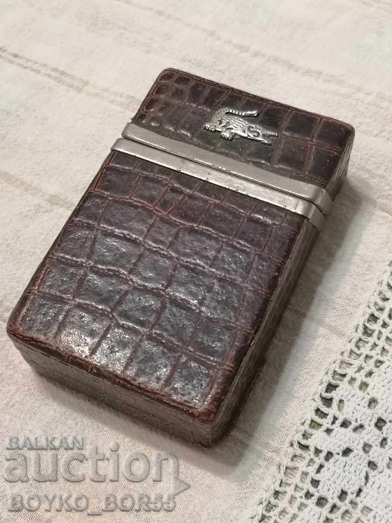 Original Cigarette Box for Cigarettes with Crocodile Skin