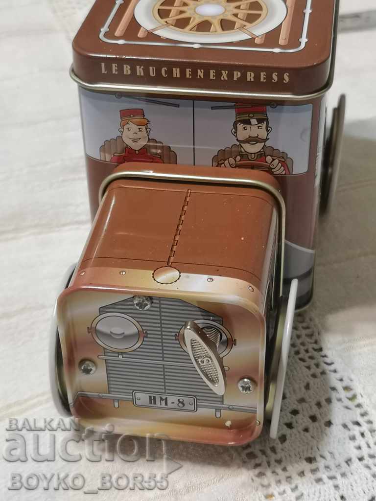 Delivery of Large German Tin Car with Lantern Delivery of Large German Tin Car with Lantern