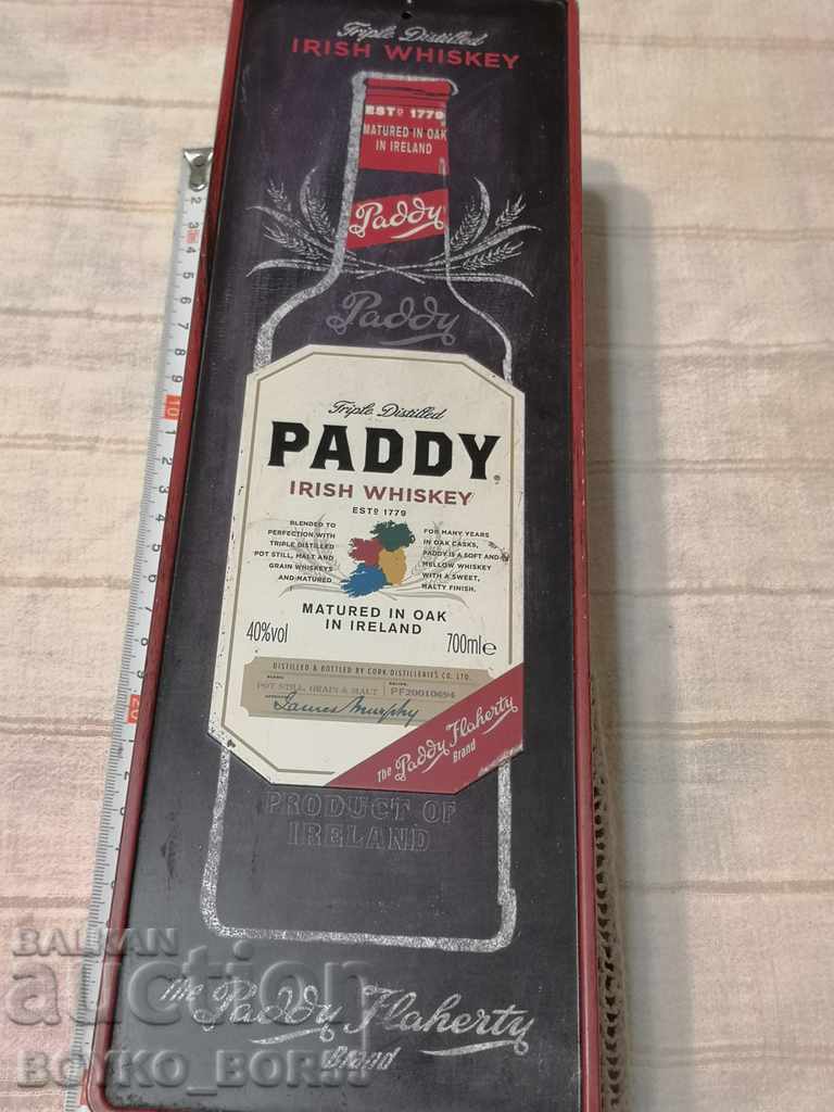 Rare Original Metal Box for Scotch Whiskey PADDY with price 39.00 BGN | € 19.94 Rare Original Metal Box for Scotch Whiskey PADDY with price 39.00 BGN | € 19.94