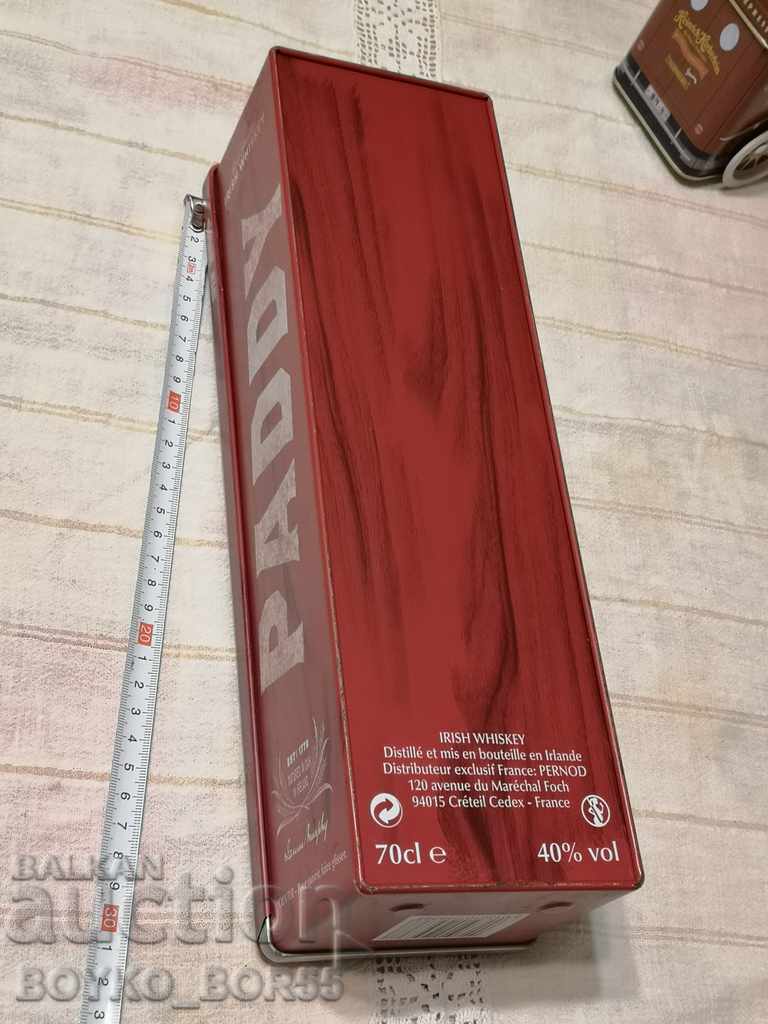 Auction Rare Original Metal Box for Scotch Whiskey PADDY Auction Rare Original Metal Box for Scotch Whiskey PADDY