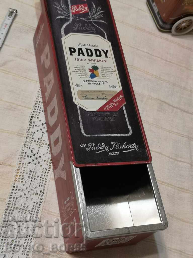Rare Original Metal Box for Scotch Whiskey PADDY - 5 Rare Original Metal Box for Scotch Whiskey PADDY - 5