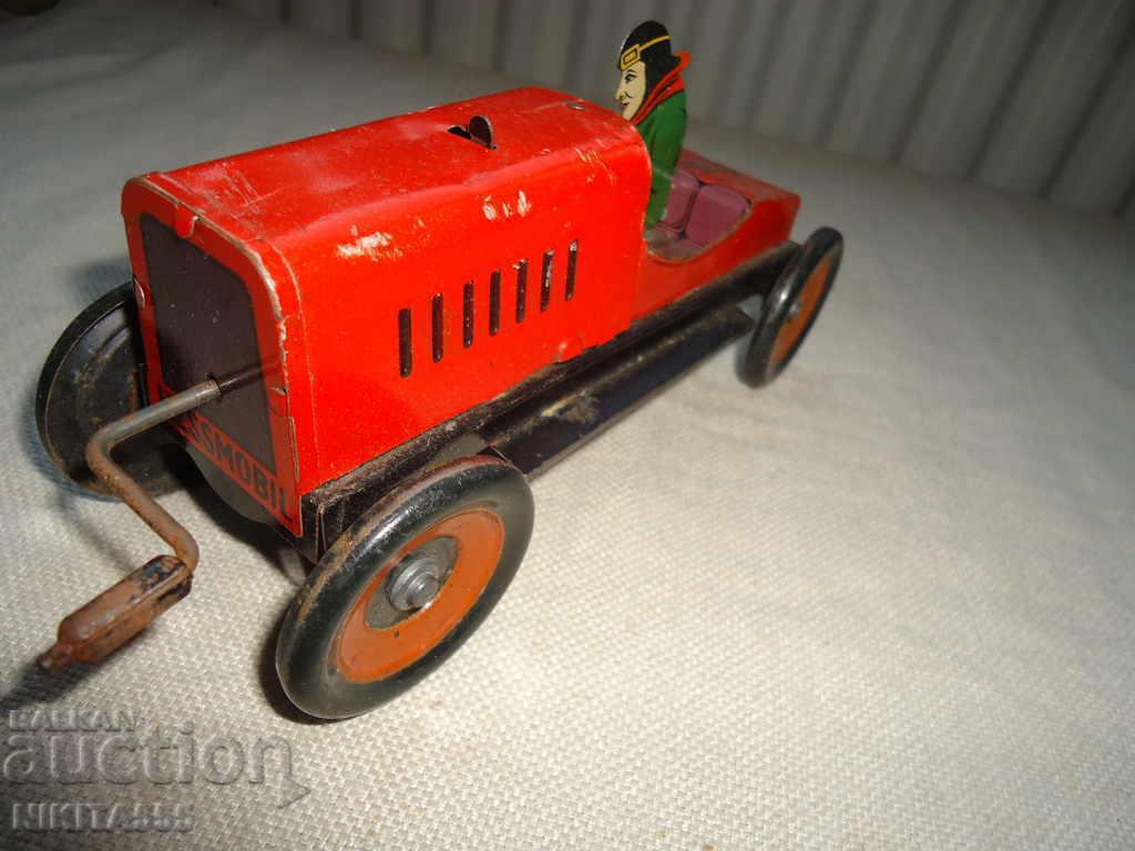 Old very rare Hess Mobil 1050 JLH tin trolley - 5 Old very rare Hess Mobil 1050 JLH tin trolley - 5