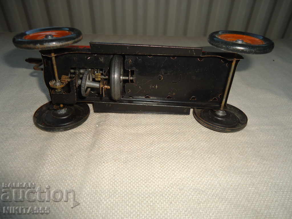 Old very rare Hess Mobil 1050 JLH tin trolley - 7 Old very rare Hess Mobil 1050 JLH tin trolley - 7