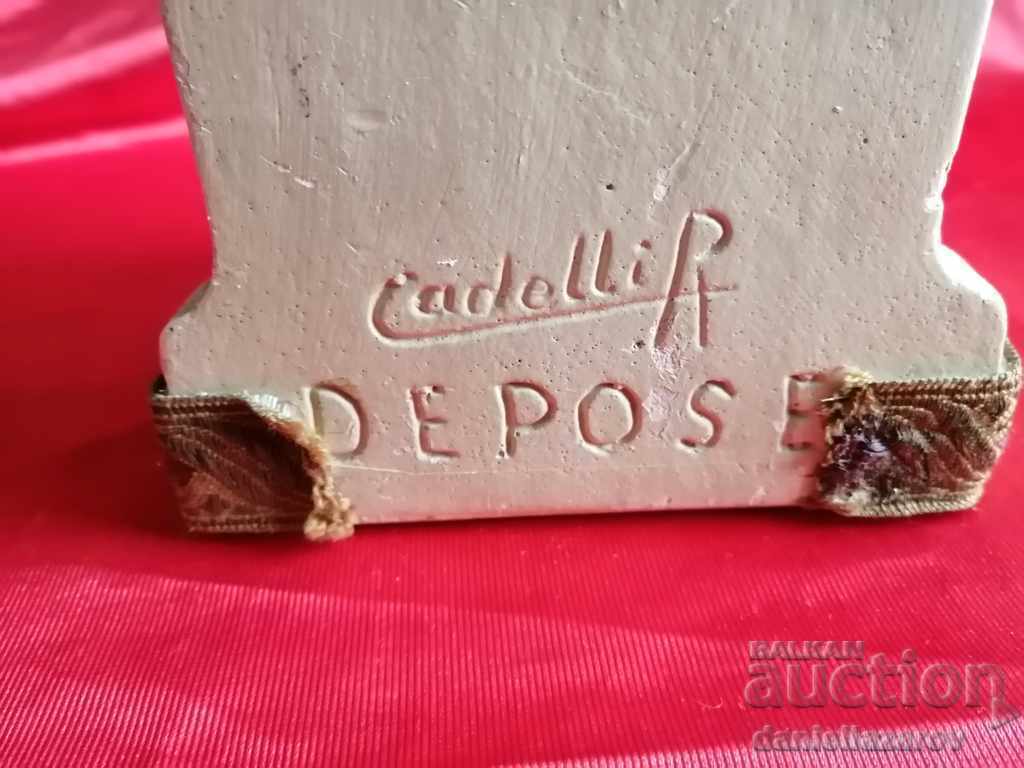 Statuie din secolul al XIX-lea Fecioara autorului cu prunc semnat! - 5