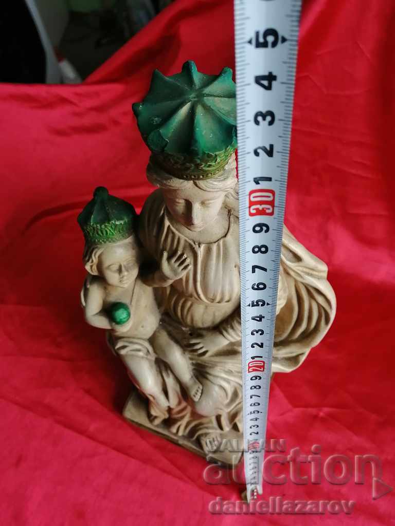 19th Century Statue Author's Virgin with Infant Signed! - 7 19th Century Statue Author's Virgin with Infant Signed! - 7