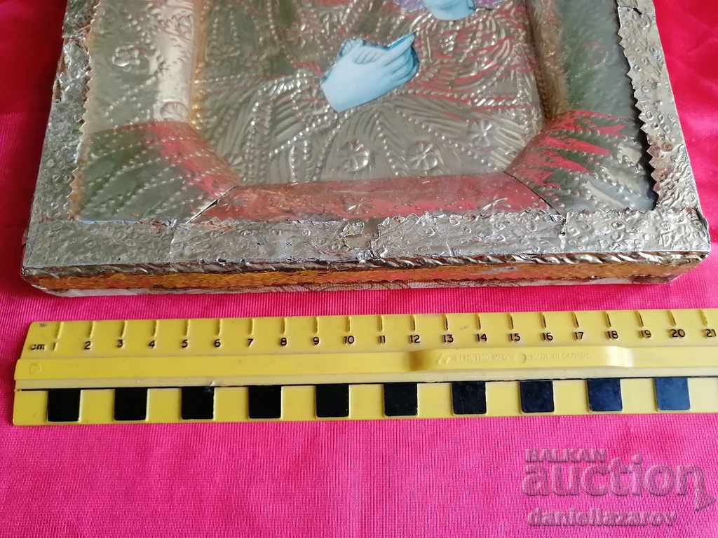 Old RUSSIAN Icon with Hardware - 6