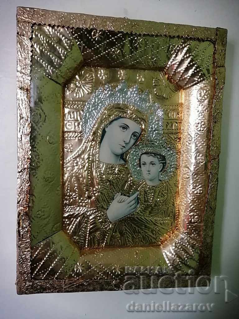 Old RUSSIAN Icon with Hardware - 7