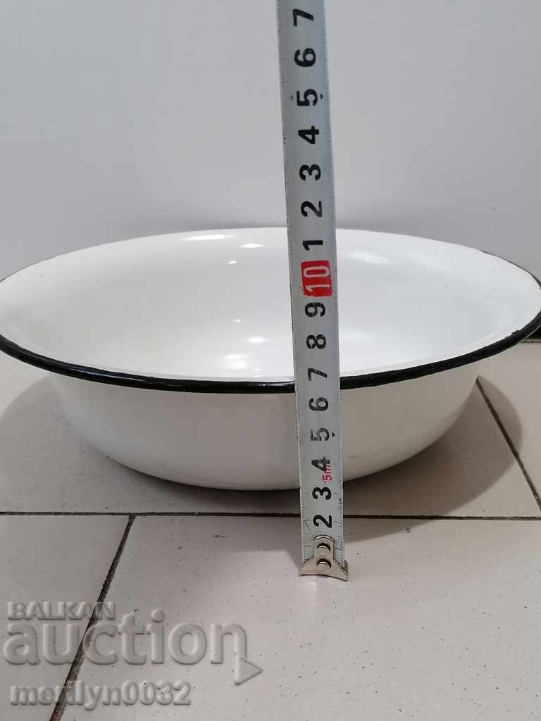 Auction Enameled bowl, enamel dish, basin, USSR basin Auction Enameled bowl, enamel dish, basin, USSR basin