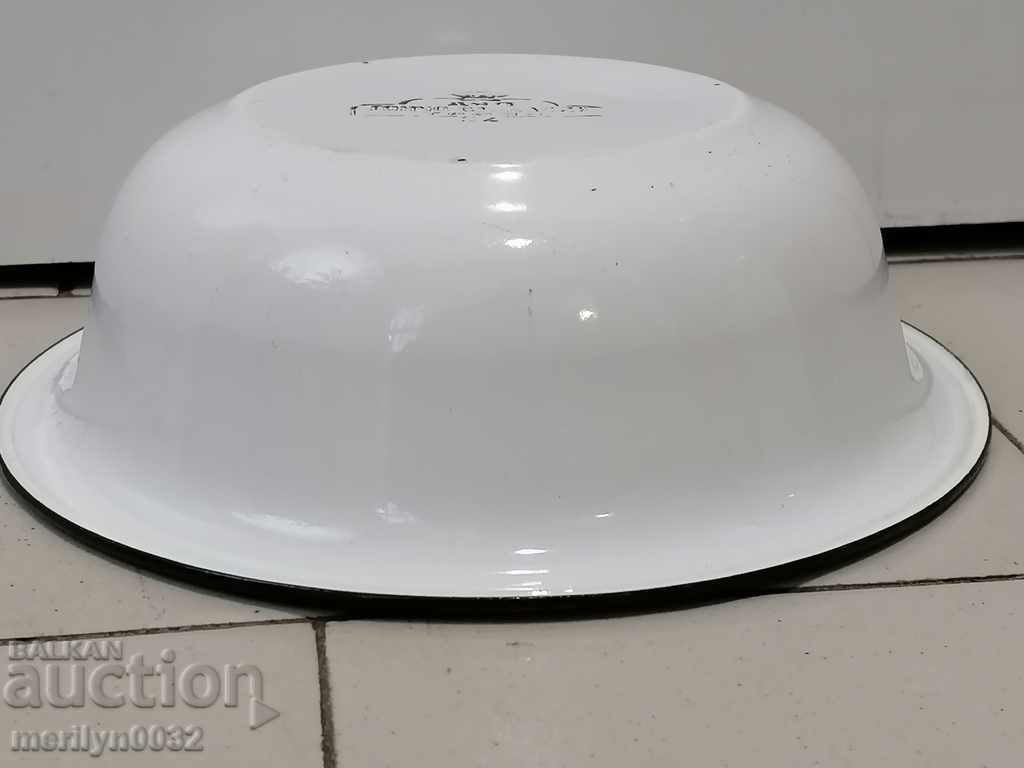 Enamel bowl, enamel bowl, basin, basin of Bulgaria - 6 Enamel bowl, enamel bowl, basin, basin of Bulgaria - 6