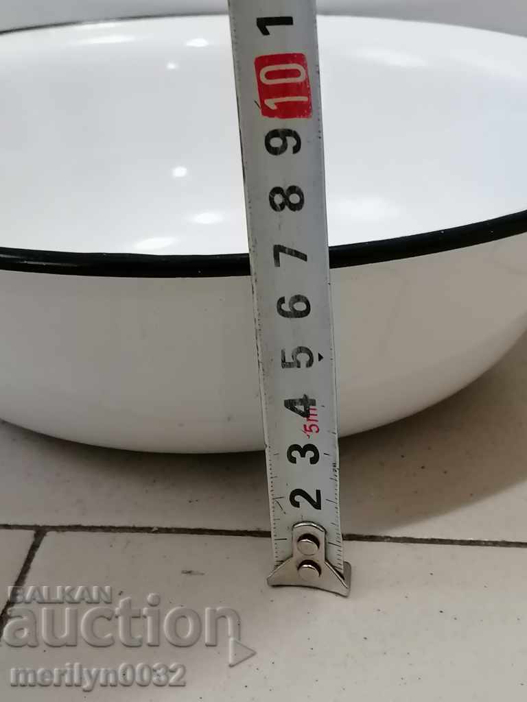 Enamel bowl, enamel bowl, basin, basin of Bulgaria - 7 Enamel bowl, enamel bowl, basin, basin of Bulgaria - 7