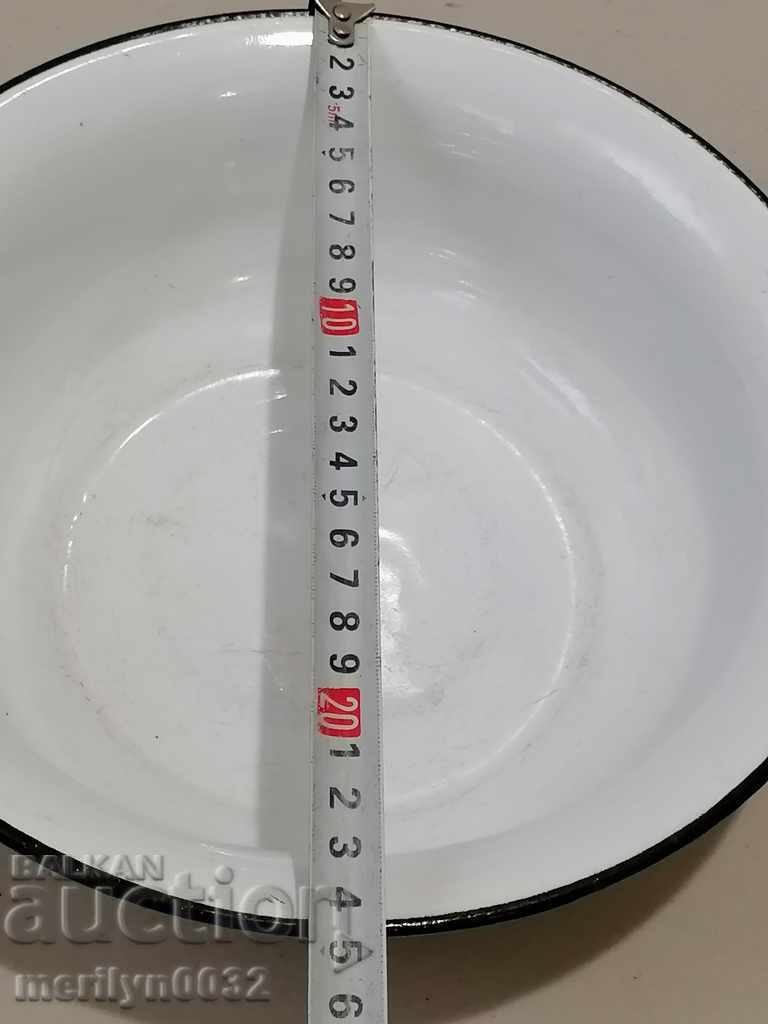 Enameled bowl, enamel dish, basin, USSR basin - 5 Enameled bowl, enamel dish, basin, USSR basin - 5