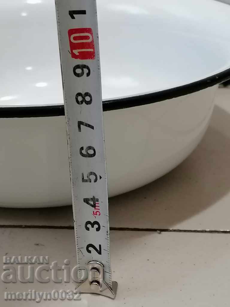 Enameled bowl, enamel dish, basin, USSR basin - 6 Enameled bowl, enamel dish, basin, USSR basin - 6