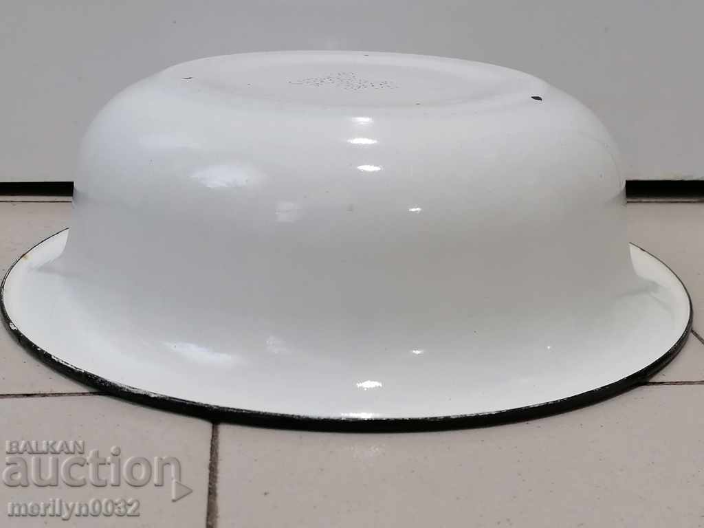 Enameled bowl, enamel dish, basin, USSR basin - 7 Enameled bowl, enamel dish, basin, USSR basin - 7