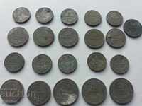 COLLECTION OF 21 ROYAL COINS FROM 1906 - 1913