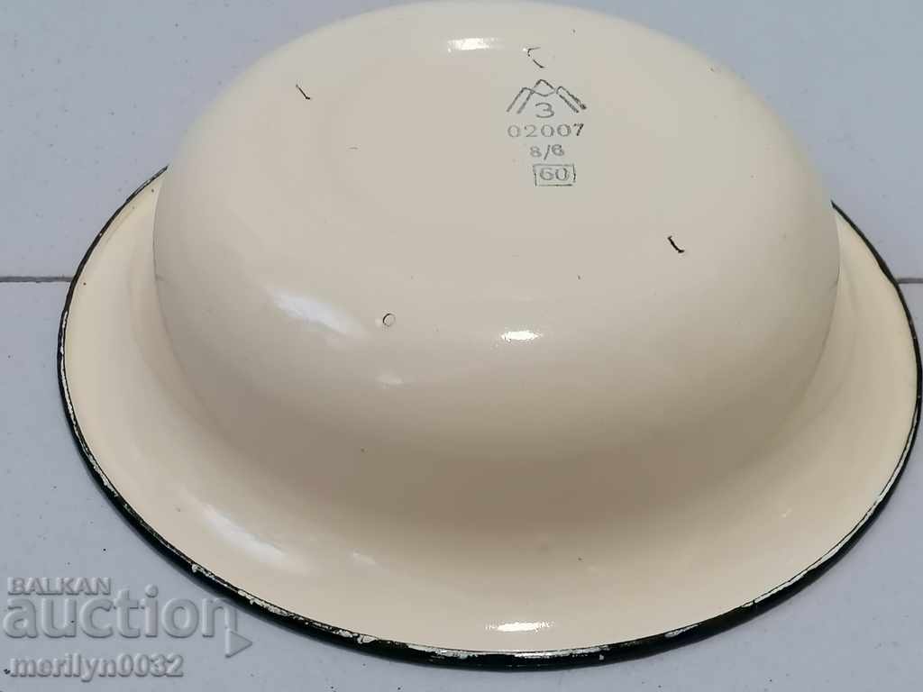Enameled bowl, enamel dish, basin, USSR basin - 6 Enameled bowl, enamel dish, basin, USSR basin - 6