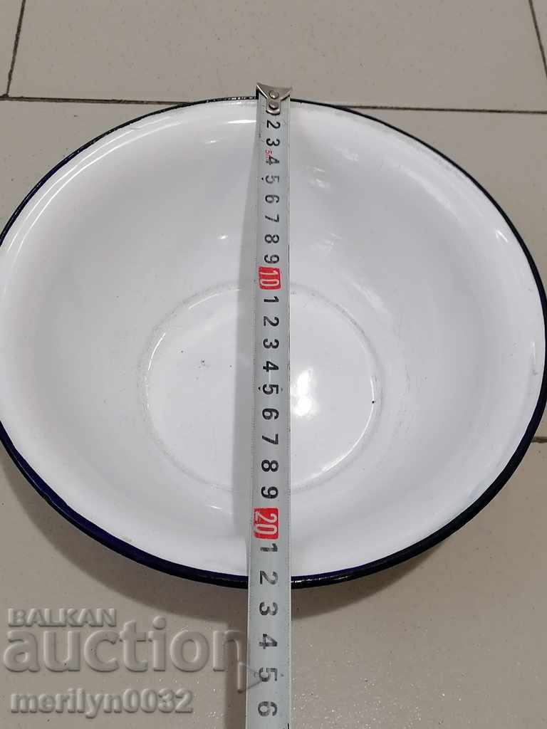 Auction Enamel bowl, enamel bowl, basin, basin of Bulgaria Auction Enamel bowl, enamel bowl, basin, basin of Bulgaria