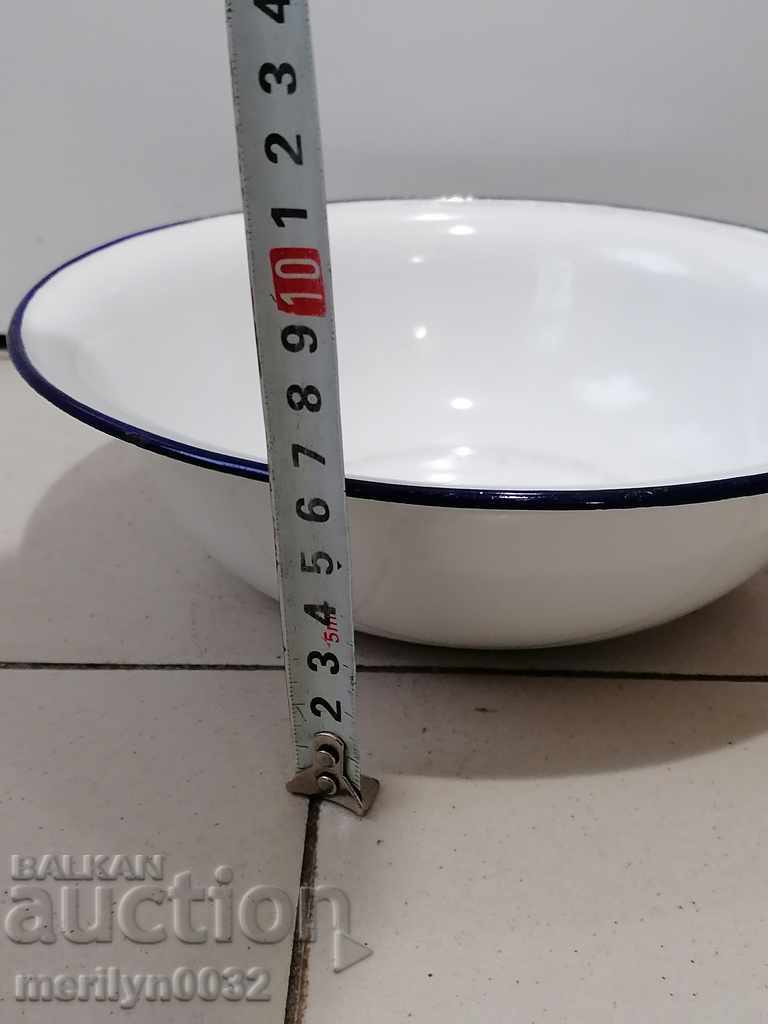 Enamel bowl, enamel bowl, basin, basin of Bulgaria - 6 Enamel bowl, enamel bowl, basin, basin of Bulgaria - 6