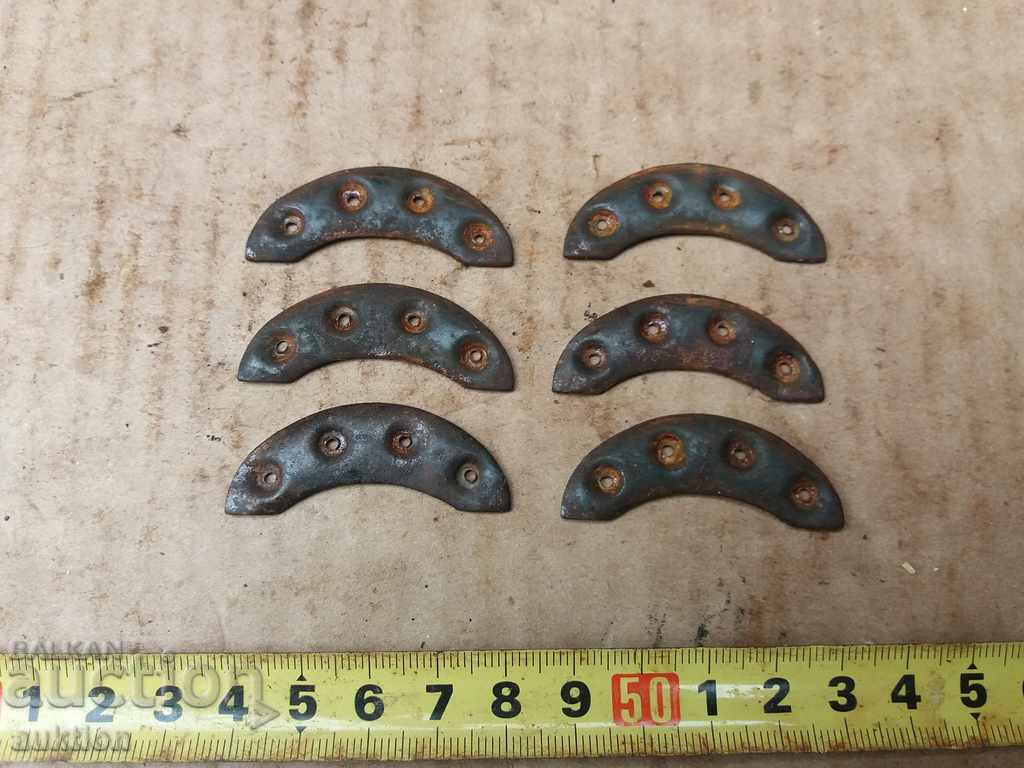 SET OF PAIRS OF METAL PADS FOR MILITARY BOOTS PSV