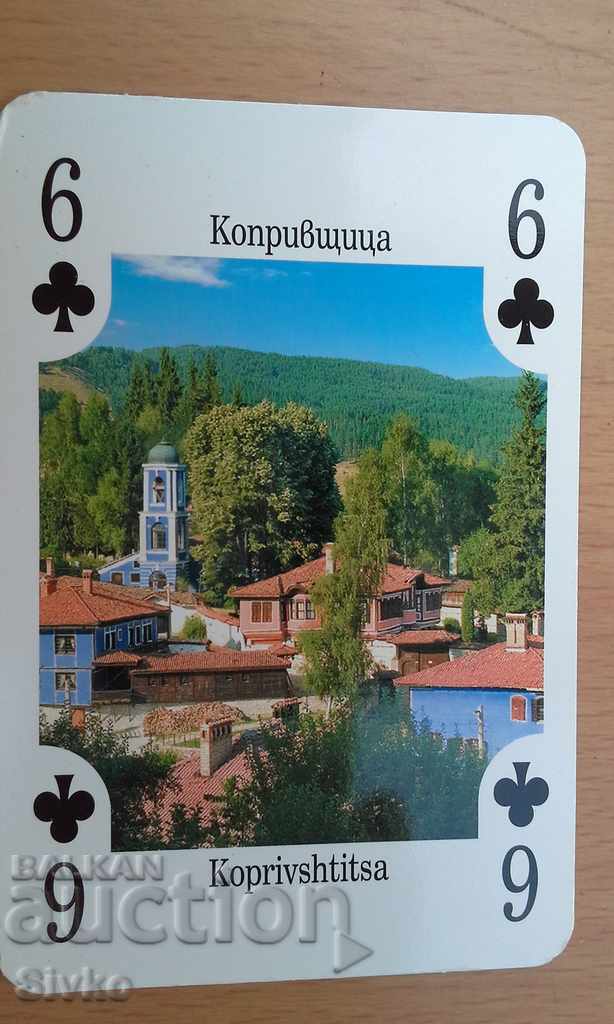 Carte de joc Bulgaria 6 pică Koprivshtitsa
